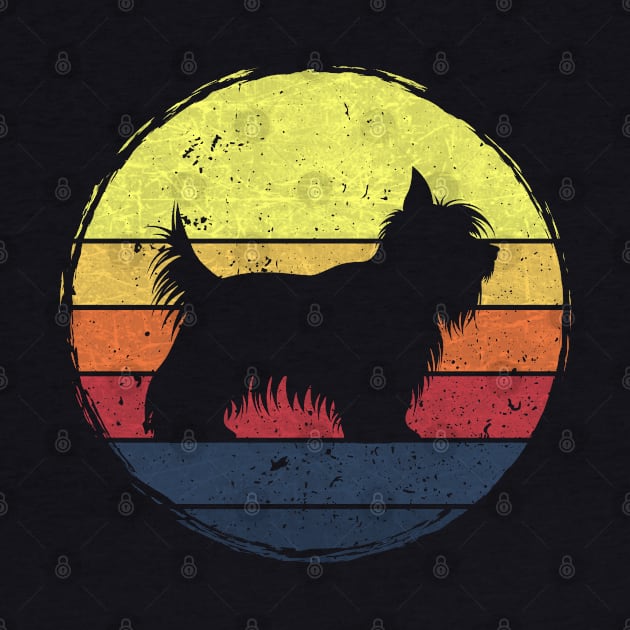 Skye Terrier Dog Retro Design by MGS